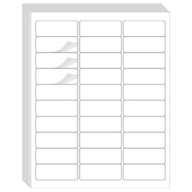 Yegawen 1" x 2-5/8" Address Labels 900 Labels Sticker Paper for Laser/Ink Jet Printer Mailing Labels 8.5"×11" White 30 per Sheet