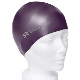 Swim Research Metallic Hypoallergenic Solid Silicone Swim Cap (Metallic Purple)