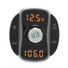 Bluetooth 5.0 FM Transmitter Dual Screen Display 3 USB Ports