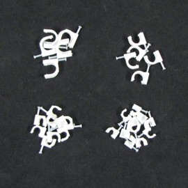 Treasure Gurus 30pc Cable Staples Cord Management Organizer Nail Clips Wire Holders Home Office Hardware