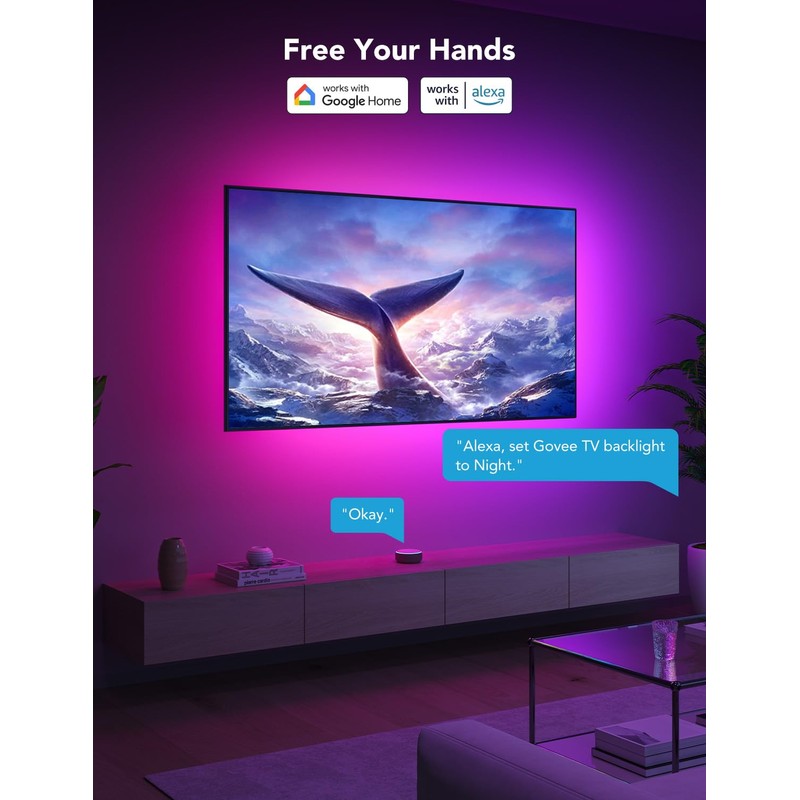 Govee Govee TV LED Backlight Strip, RGBIC Smart LED Backlight
