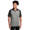SPORT-TEK Unisex PosiCharge RacerMesh Raglan Heather Block Polo