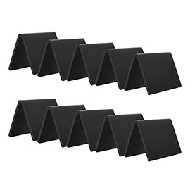 10 Pack Acrylic Mini Chalkboard Sign, AITEE Mini Tabletop Chalkboard Signs, Small Tent Chalkboards Blackboard for Weddings, Birthday Parties, Message Board Signs, Buffet, Bakery and Retail Label