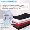 Kalevel Speaker Fabric Black Speaker Grill Cloth Dust Proof Speaker