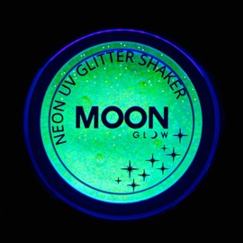 Moon Glow - Neon UV Glitter Shaker 5g Blue – Glows brightly under UV Lighting!