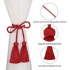BEL AVENIR 2 Pack Curtain Handmade Tiebacks Decorative Curtain Holdbacks