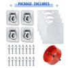 SPARKWHIZ Recessed D Ring Tie Down Anchor Kit, Trailer Tie