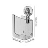 Wipe Holder for Bathroom Wall Mount,Clear Flushable Wipe Holder with