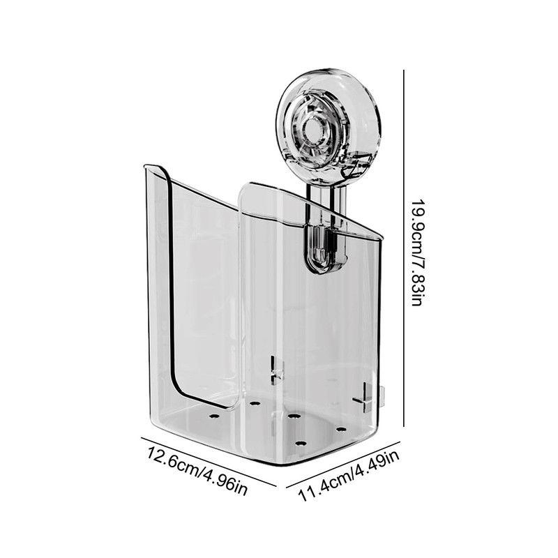 Wipe Holder for Bathroom Wall Mount,Clear Flushable Wipe Holder with