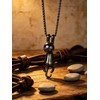 NanMuc Cute Black Cat Pendant Necklace for Women Pet Cat