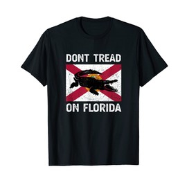 Distressed Dont Tread On Florida Vintage US Flag T-Shirt