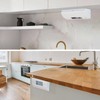 Under Cabinet/Counter Outlet Box for Hidden Outlets, Easy to Install,