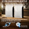 25 Pack 2.5KG Coffee Bags with Valve Large Capacity Stand