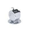 Ejoyous 4 Digit Click Counter, Silver Manual Counter with Ring,