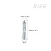 sourcing map Double Ended Screws (M10x50mm) 8pcs, Hanger Bolts Carbon