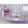 Delta Children 4-Piece Toddler Playroom Set, Pink/White
