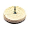 toolzone DR208 100 mm Cloth Polishing Mop Wheel - White