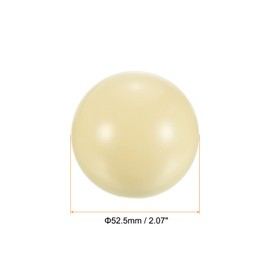 PATIKIL 2-1/16" Snooker Cue Ball, Billiard Ball Pool Table Pool Cue Ball Practice Training Ball for Billiard Room Game Room, White