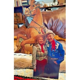Roy Rogers, Dale Evans and Trigger at the Victorville Museum Standee 10" Tall