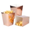 CC wonderland zone 24pcs Rose Gold Mini Popcorn Boxes Paper