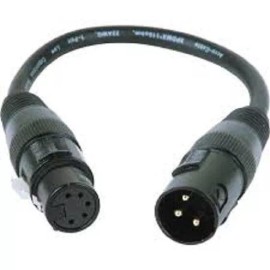 Accu-Cable 3-Pin Male to 5-Pin Female DMX Adapter