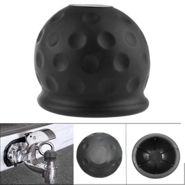 MSA 50mm New Black Rubber Tow Bar Ball Case Towball Protect Car Hitch Cover