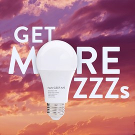 Norb NorbSLEEP Low-Blue Sleep Light Bulb – Melatonin-Boosting Nighttime LED for Restful Sleep – for Babies, Kids, & Adults – 6W A19 Dimmable, Natural Evening Spectrum, White Not Amber (1-Pack)