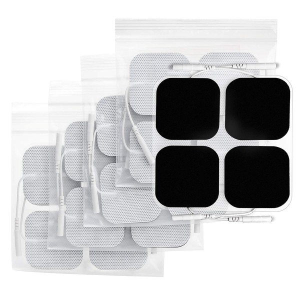 AUVON TENS Unit Pads Electrode Patches with Upgraded Self-Stick Performance and Non-Irritating Design for Electrotherapy