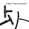 UpAmcarker 24Pcs Windshield Washer Hose Connector Kit 3-way(T-type) 3-way(Y-type)2-way (I-type)