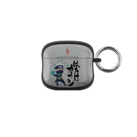 iFace Naruto Shippuden Anime Collection AirPods Case Compatible with AirPods 3rd Gen. – Protective Cover [Carabiner Clip Included] [Wireless Charging Compatible] – Kakashi (Chibi)