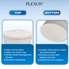 Plexon Galvanized Steel Round Trash Can with Lid Powder Coated