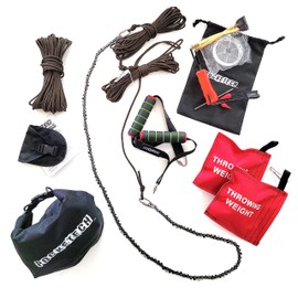 The Pocketech’s Hyperion Kit:48 Inch Long High Limb Hand Chain Saw Kits - 62 Teeth-Blades on Both Sides so it Doesn't Matter How it Lands (Hyperion)