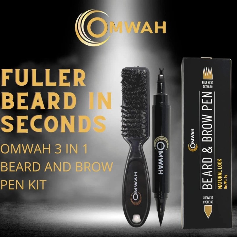Omwah pencil filler for man beard mustache and eyebrow waterproof