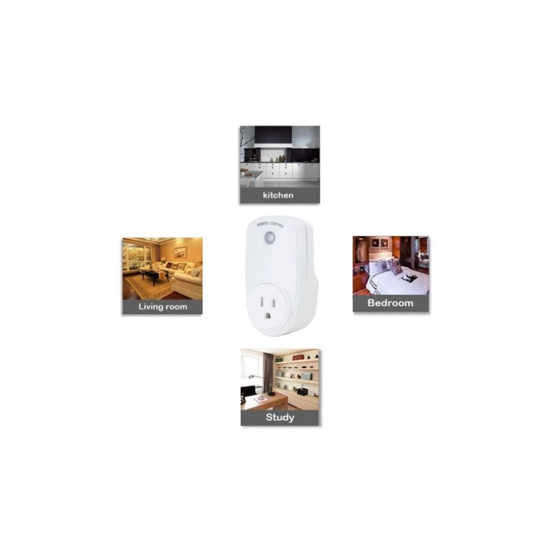 Finduat Wireless Remote Controlled Outlet Switched Power Plug