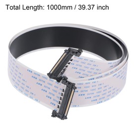 uxcell FFC FPC Cable 0.5mm Pitch 41 Pin 1000mm Flexible Flat Ribbon Cable for LCD Screen