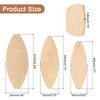 uxcell 300Pcs Wood Joiner Biscuits, 45x16x3.8mm/54x19x3.8mm/57x24x3.8mm Woodworking Biscuits Joiner Accessories