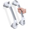 2 PCS Grab Rails for Bathroom, 17" Suction Shower Grab