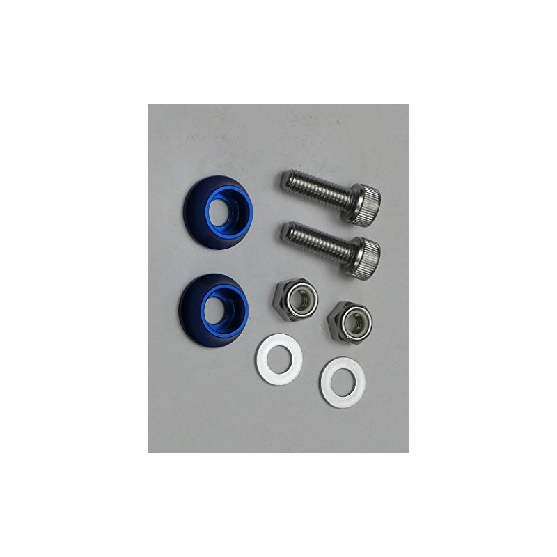 C.F.POSH License Plate Cap Bolts & Nuts Blue 200380
