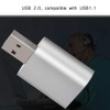 3D Stereo Sound Card, USB 2.0 Audio Adapter, 7.1 Channel
