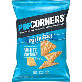 PopCorners Popped Corn Snacks White Cheddar, 12 Oz