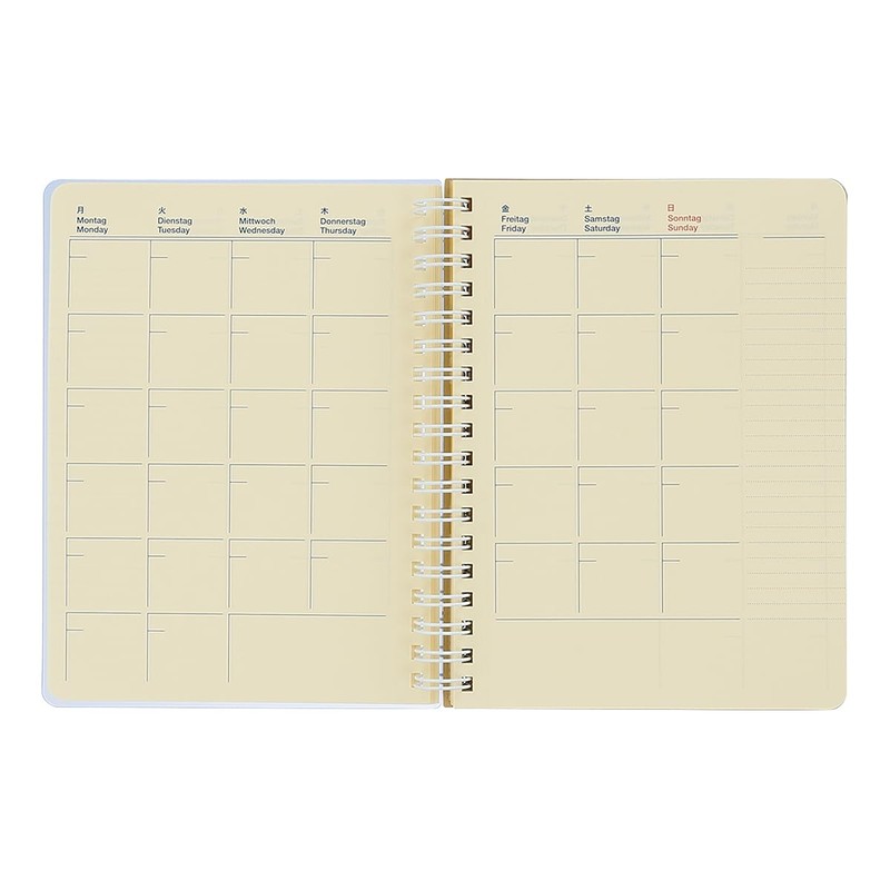 【DELFONICS】Rollbahn Free Diary Clear L (Clear Pink)