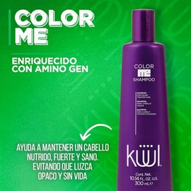 KÜÜL - Color Me Shampoo para Cabello Teñido 300 ml, para Cabellos Tratada Colorido, Protector de Color, Sella Pigmentación, con Amino Gen, Nutre y Limpia la Estructura del Cabello, Protección UV