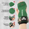 Double Layer Leather Weight Lifting Straps, Premium Gym Straps for