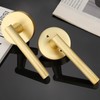 Bonpoly 2 Pack Satin Brass Door Handles, Interior Door Knobs