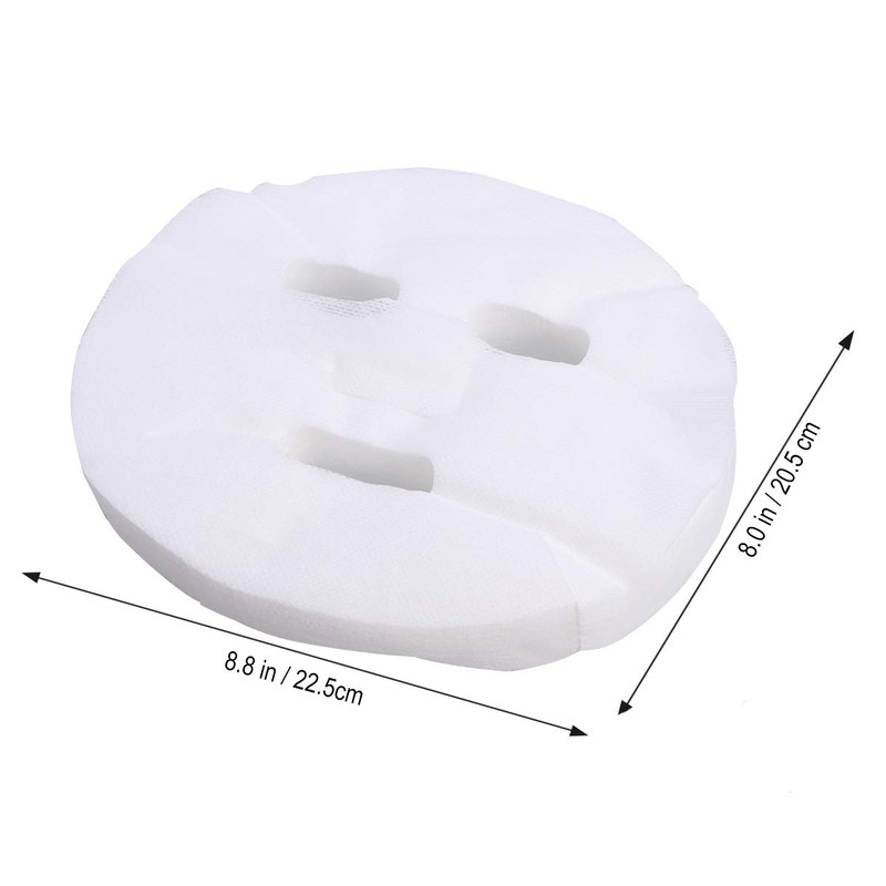frcolor Blade 100pcs Disposable Face Mask White Cotton Cosmetic Agrandamiento