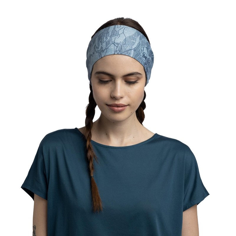 Buff Coolnet UV Wide Headband LaVen Mist Unisex Adult
