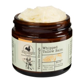 Hearth and Homestead Handmade Whipped Tallow Balm Vanilla Orange - Organic Bo...