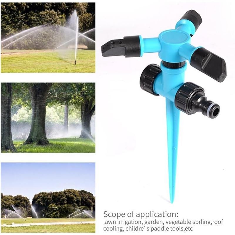 Garden Sprinkler, 360 Degree Rotating Lawn Sprinkler Large Area Coverage