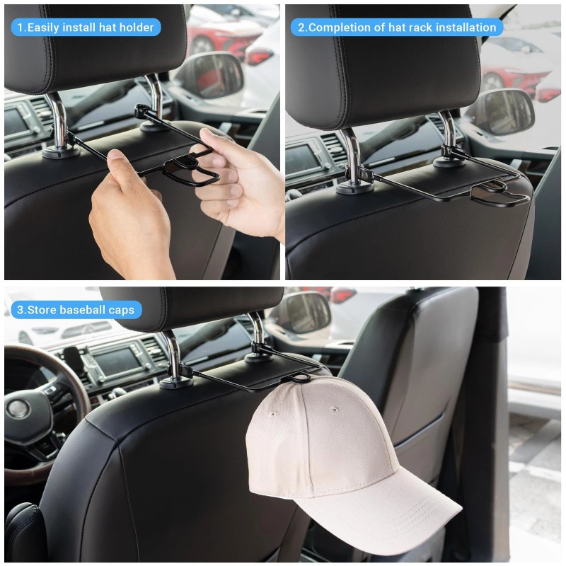 Yuoyar Car Hat Organizer Rack for Baseball Caps Truck SUV