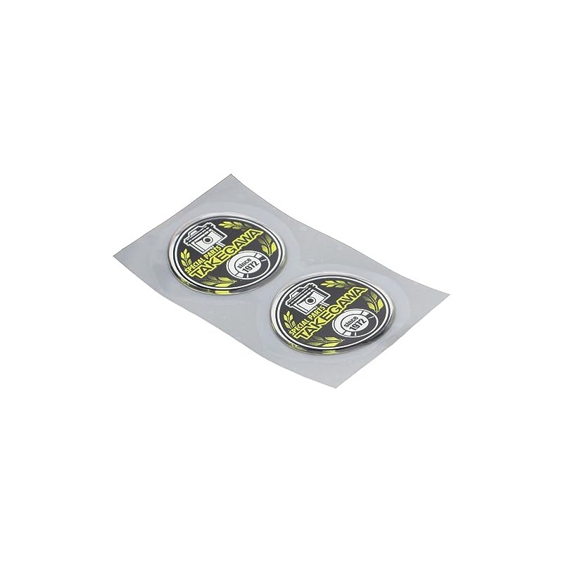 TAKEGAWA 08-01-0051 Special Parts TAKEGAWA Circular Emblem Yellow 2 Piece